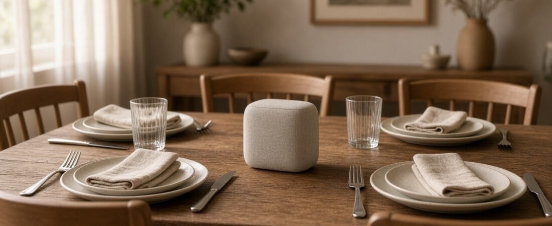 The Bluetooth Speaker Took Over Our Dinner Table